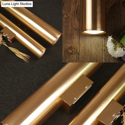 Modern gold metal fixture wall lamp for corridor