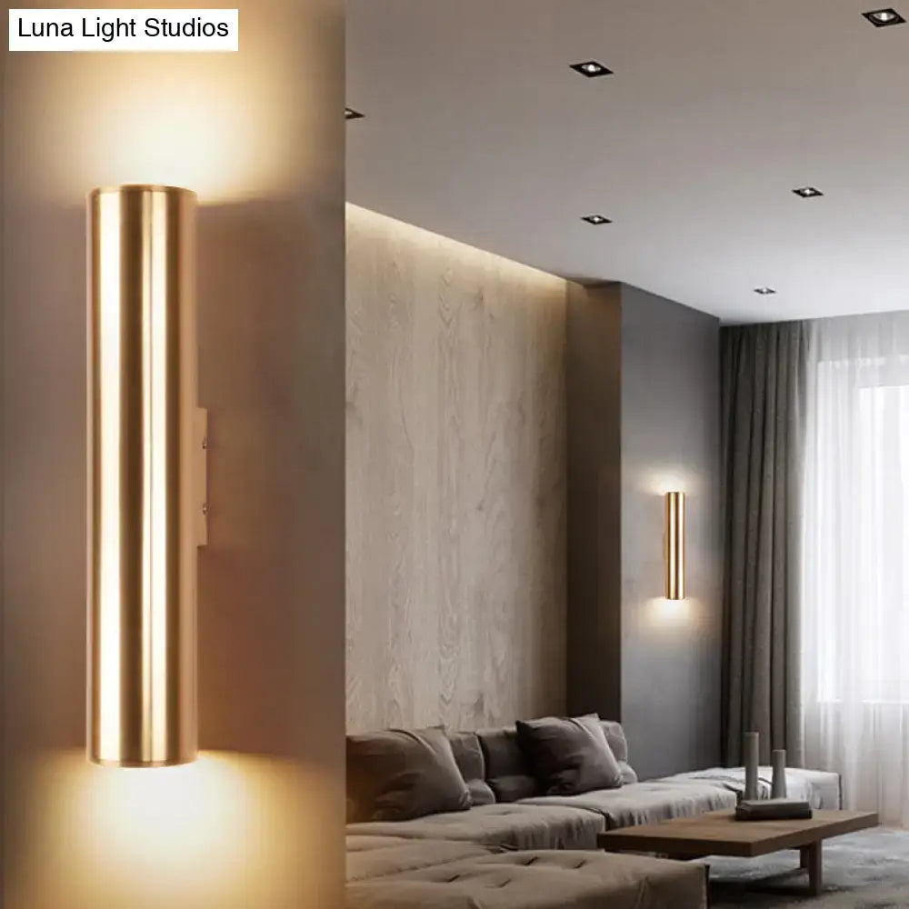 Modern gold metal fixture wall lamp for corridor