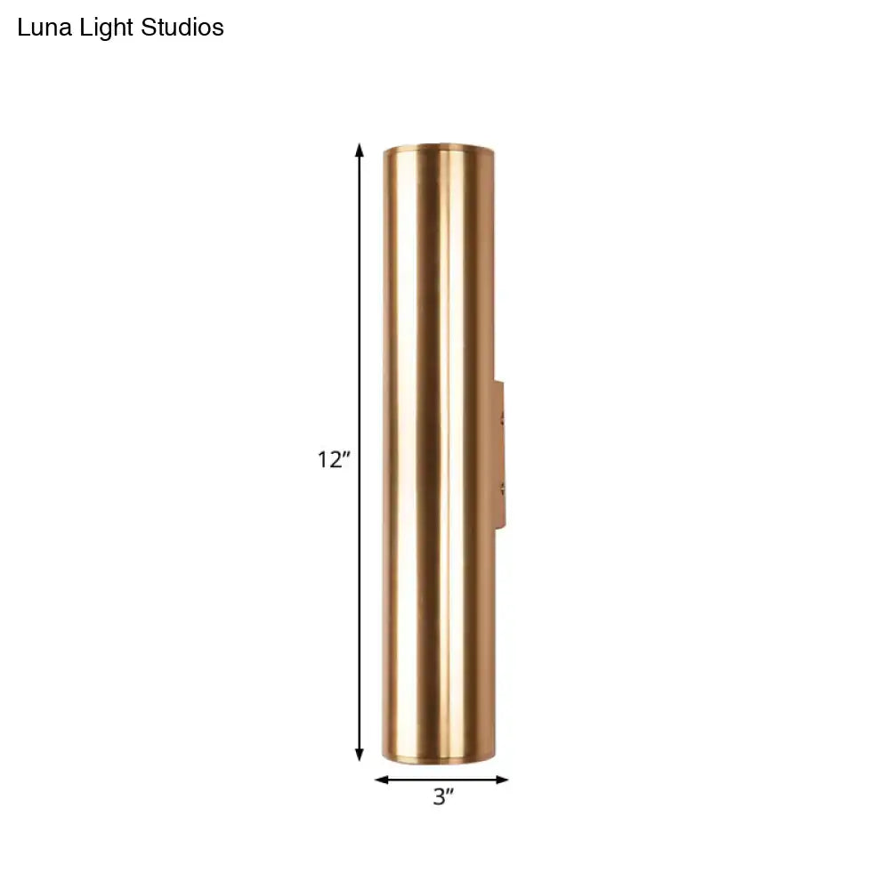 Modern gold metal fixture wall lamp for corridor