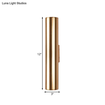 Modern gold metal fixture wall lamp for corridor