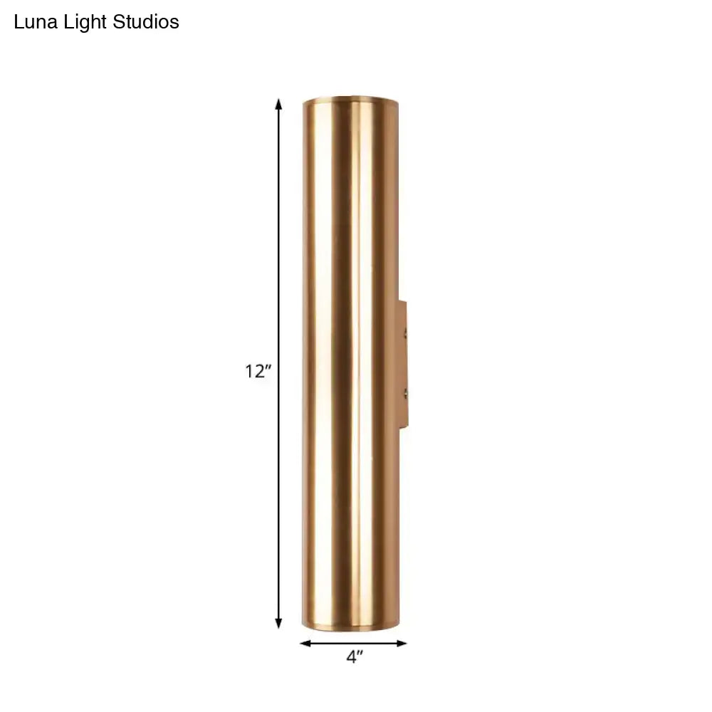 Modern gold metal fixture wall lamp for corridor