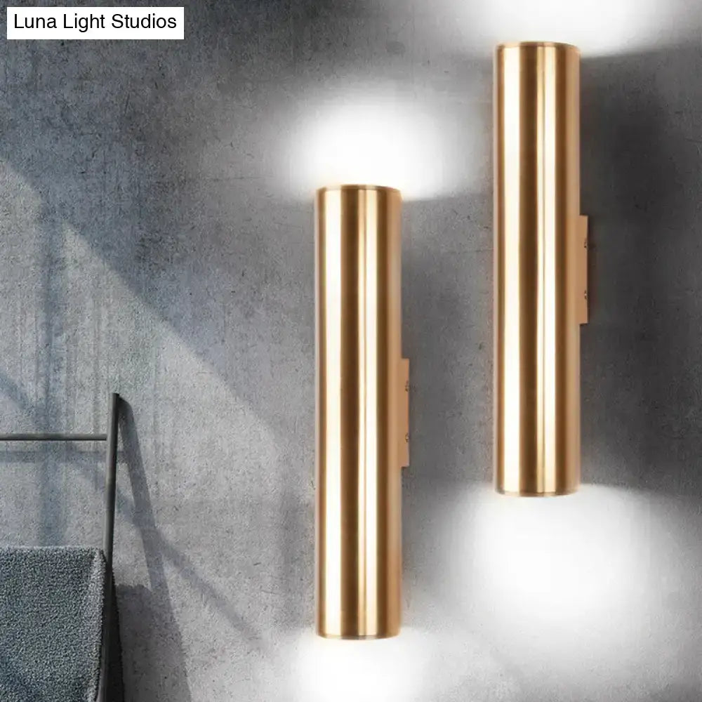 Modern gold metal fixture wall lamp for corridor