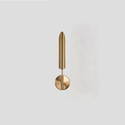 Modern gold metal wall light bedroom sconce with frosted globe