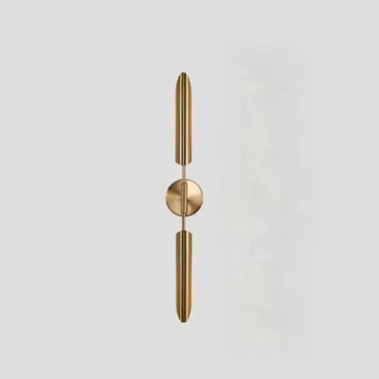 Modern gold metal wall light bedroom sconce with frosted globe