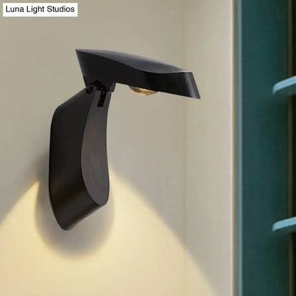 Modern gold metal wall light bedside fixture for bedroom