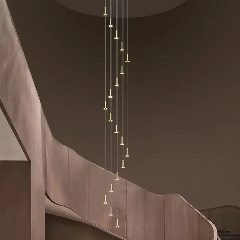 Modern gold minimalist ceiling chandelier living room pendant light