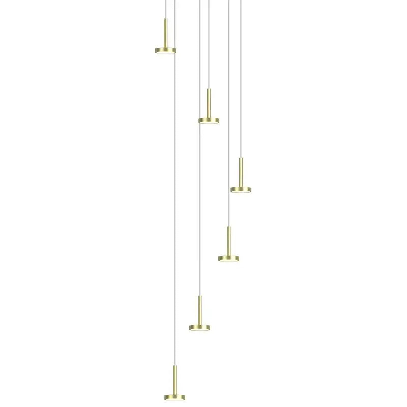 Modern gold minimalist ceiling chandelier living room pendant light
