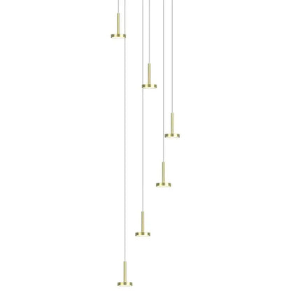 Modern gold minimalist ceiling chandelier living room pendant light