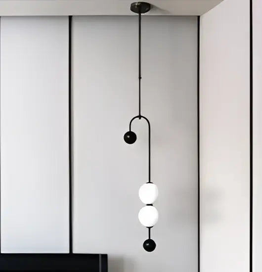 Modern gold minimalist iron chandelier – dining room pendant light