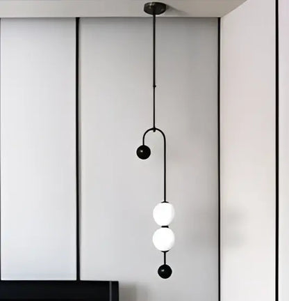 Modern gold minimalist iron chandelier – dining room pendant light