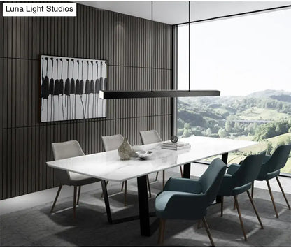 Modern gold minimalist led suspension lamp dining room light fixture