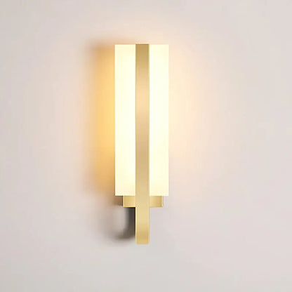Modern gold minimalist led wall lamp for bedroom aisle light