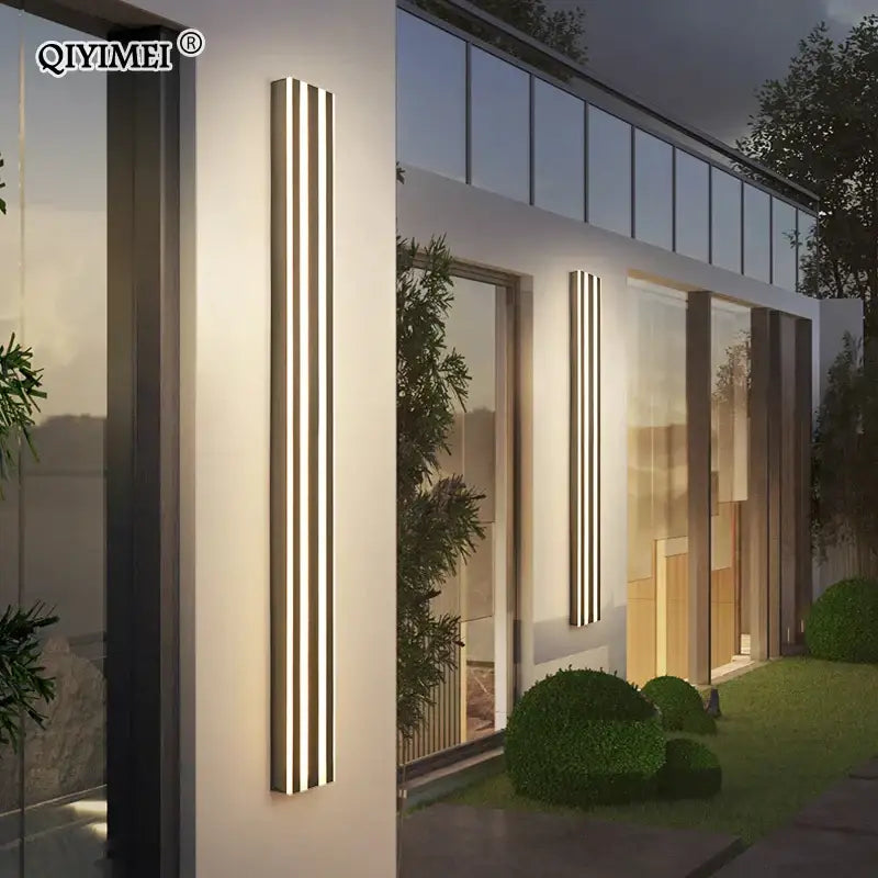 Modern gold minimalist led wall lamp for bedroom and exterior corridor