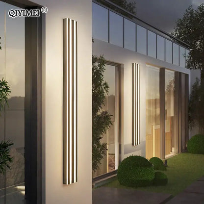 Modern gold minimalist led wall lamp for bedroom and exterior corridor
