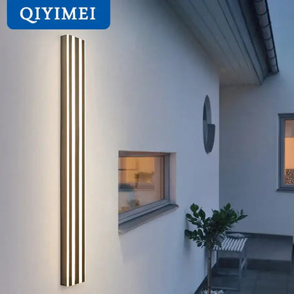 Modern gold minimalist led wall lamp for bedroom and exterior corridor