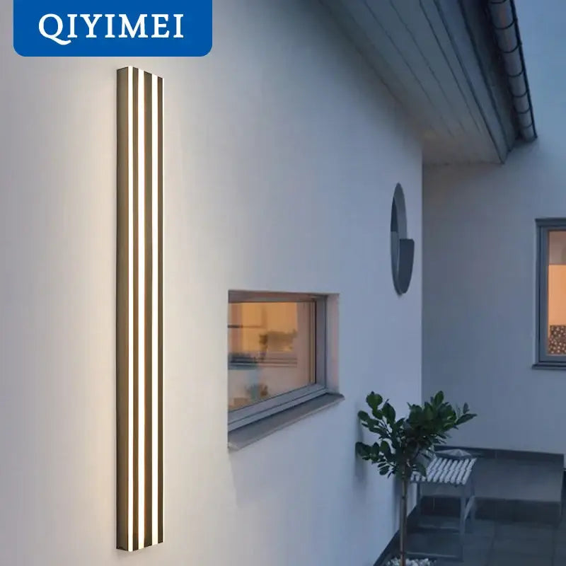 Modern gold minimalist led wall lamp for bedroom and exterior corridor