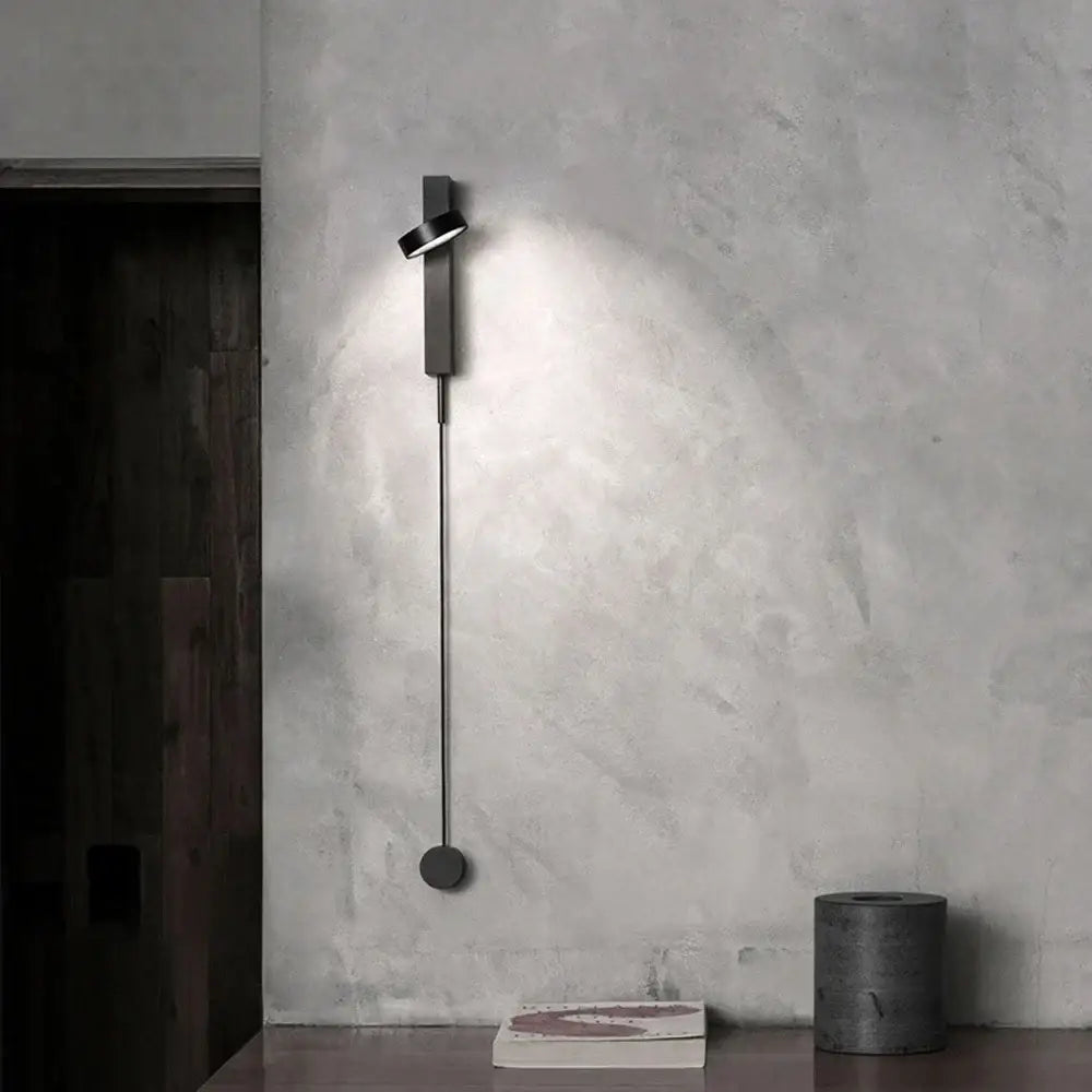 Modern gold minimalist led wall lamp for living room art light