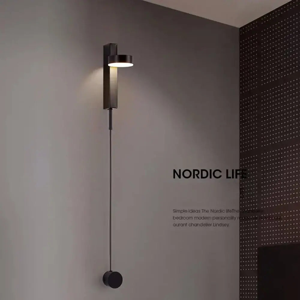 Modern gold minimalist led wall lamp for living room art light