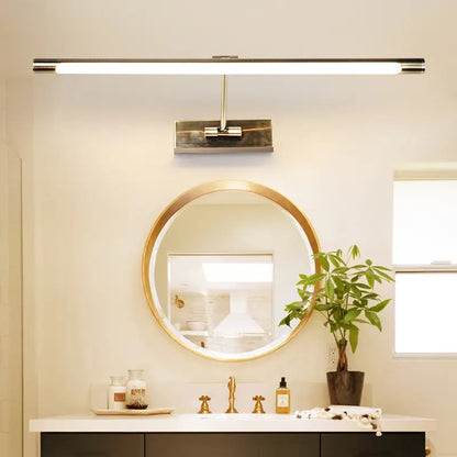 Modern gold minimalist metal led sconce light bathroom vanity