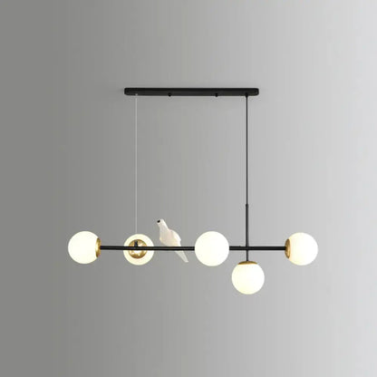 Modern gold modo island 5-light pendant light for dining room