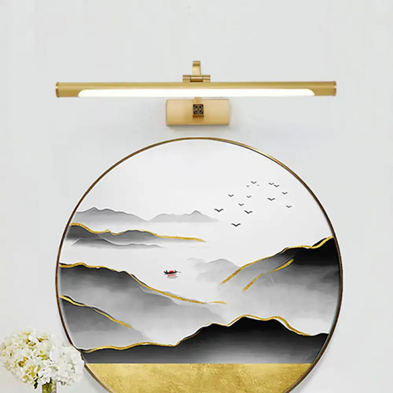 Modern gold mountain landscape wall art bedroom acrylic shade