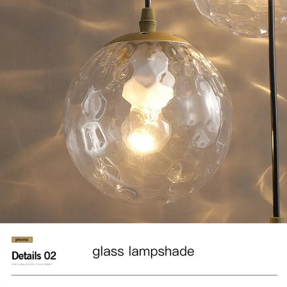 Modern gold nordic pendant light – dining room cascading chandelier