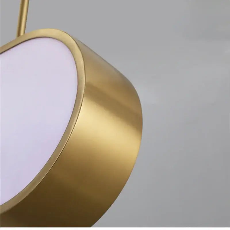 Modern gold oval led sunset chandelier dining room light