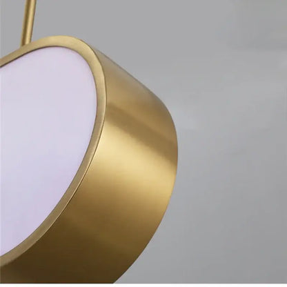 Modern gold oval led sunset chandelier dining room light