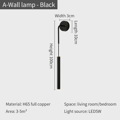 Modern gold pendant and wall sconce set bedroom lighting