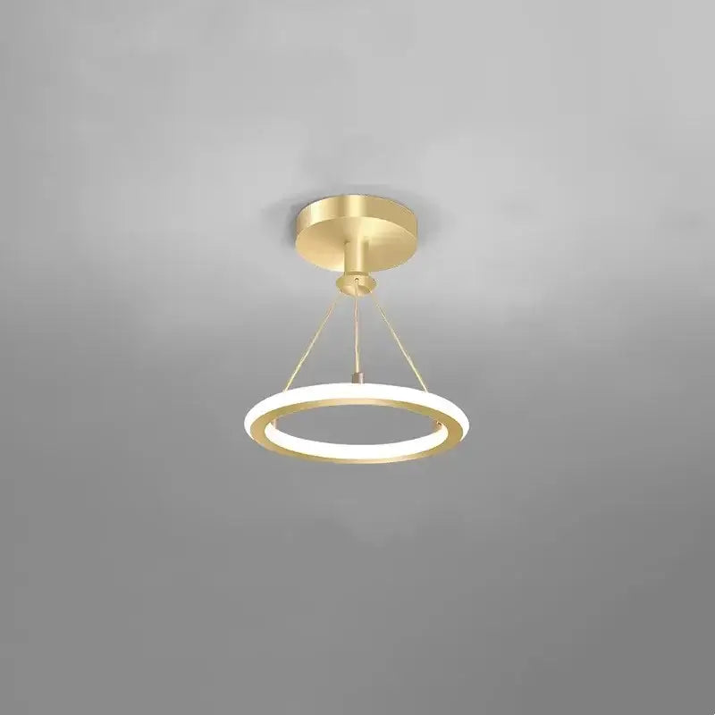 Modern gold plated chandelier with black arms for living room