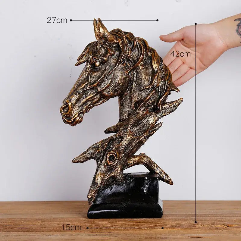Modern gold resin sculpture living room abstract figurine