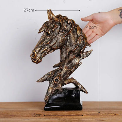Modern gold resin sculpture living room abstract figurine