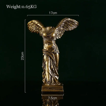 Modern gold resin sculpture living room abstract figurine