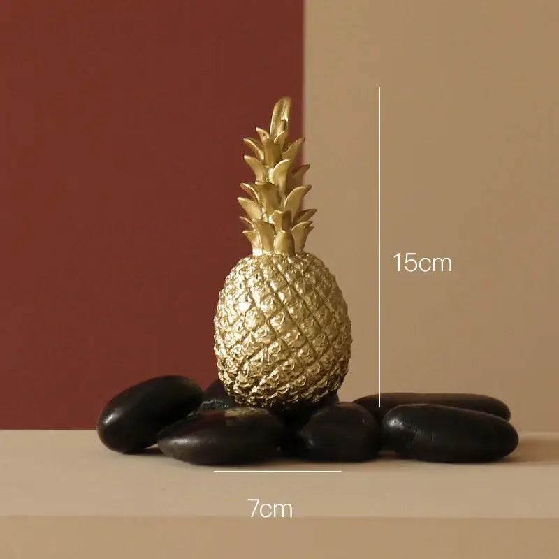 Modern gold resin sculpture living room abstract figurine