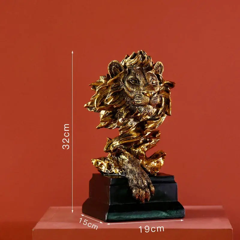Modern gold resin sculpture living room abstract figurine