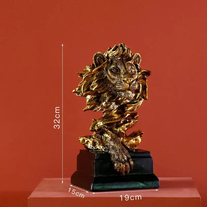 Modern gold resin sculpture living room abstract figurine