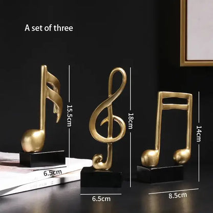 Modern gold resin sculpture living room abstract figurine