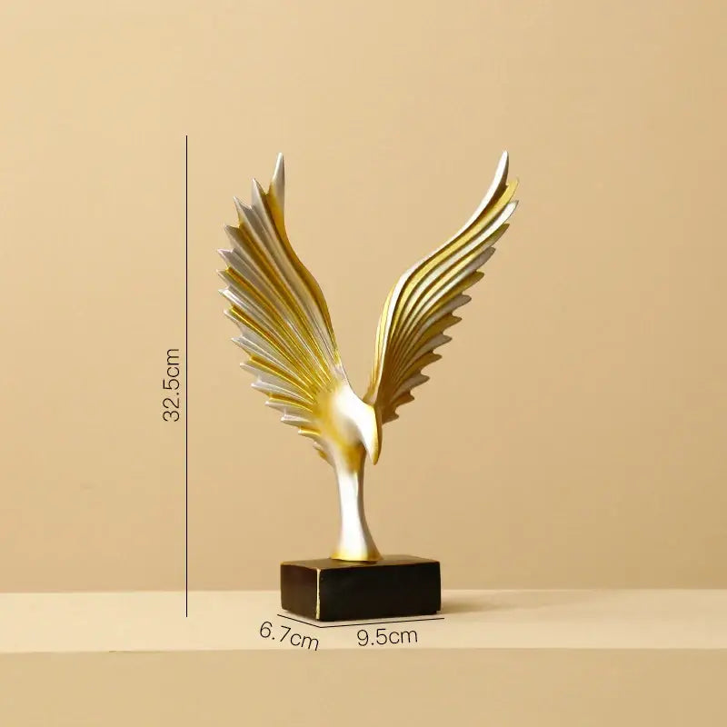 Modern gold resin sculpture living room abstract figurine