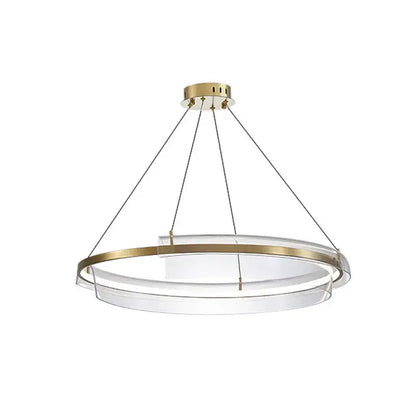 Modern gold ring chandelier dining room pendant light