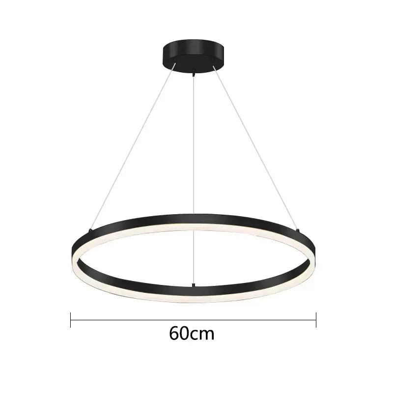 Modern gold ring pendant ceiling lamp for dining room