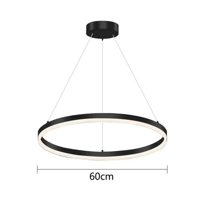 Modern gold ring pendant ceiling lamp for dining room