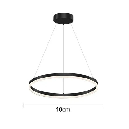 Modern gold ring pendant ceiling lamp for dining room