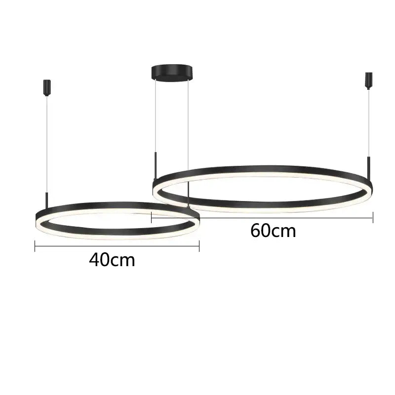 Modern gold ring pendant ceiling lamp for dining room