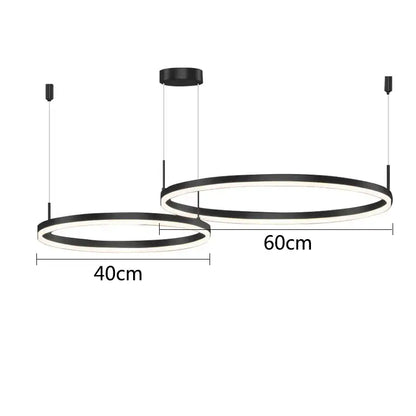 Modern gold ring pendant ceiling lamp for dining room