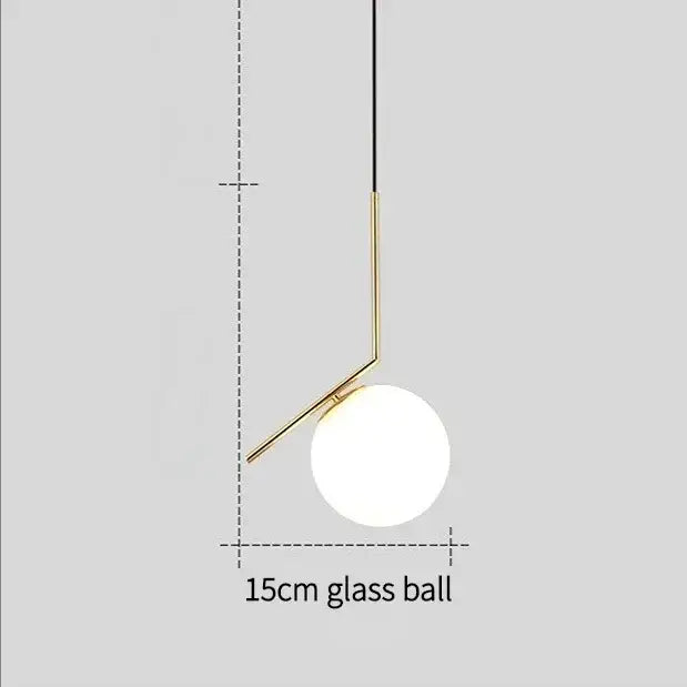 Modern gold ring pendant light with frosted glass for living room