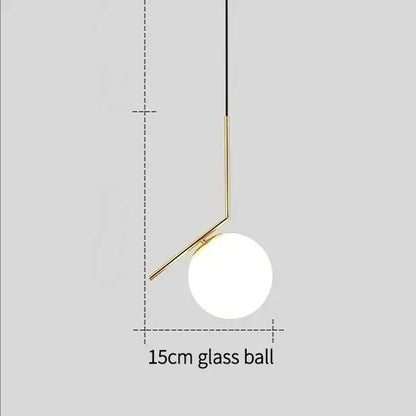 Modern gold ring pendant light with frosted glass for living room