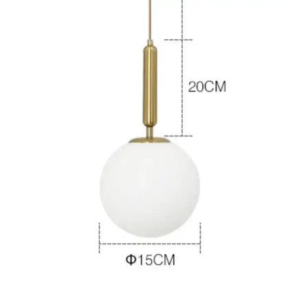 Modern gold ring pendant light with frosted glass for living room