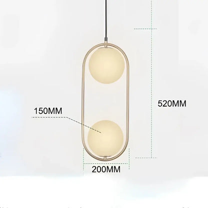 Modern gold ring pendant light with frosted glass for living room
