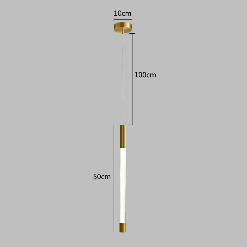 Modern gold ring pendant lights dining room minimalist led fixture
