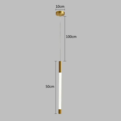Modern gold ring pendant lights dining room minimalist led fixture